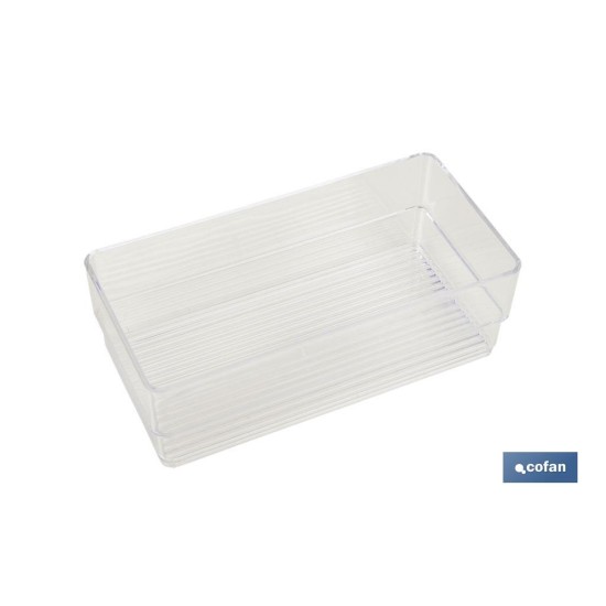 SET ORGANIZADOR COSMETIC 30X23X8cm TRANSPARENTE venta unitaria