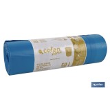 BOLSA DE BASURA  AUTOCIERRE PERFUMADA  70 x70 CM G.120 COLOR AZUL10 UDS 50l