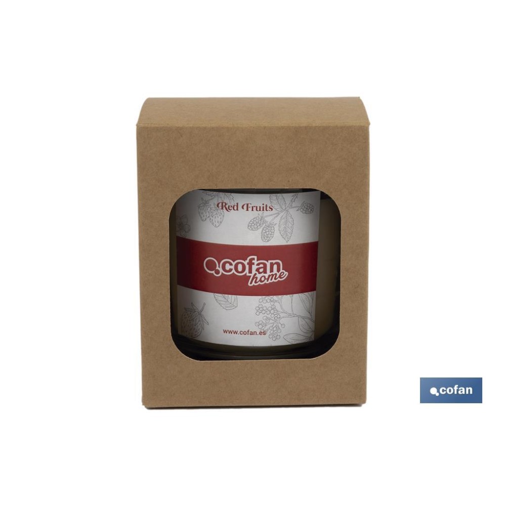 VELA AROMATICA DE CERA VEGETAL RED FRUITS 125 Gventa unitaria