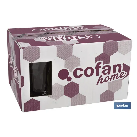 PACK 6 VASOS ALTO VIDRIO 47 CL MODELO JADE (PACK: 1 UDS) - Almacén de Ferretería Acor