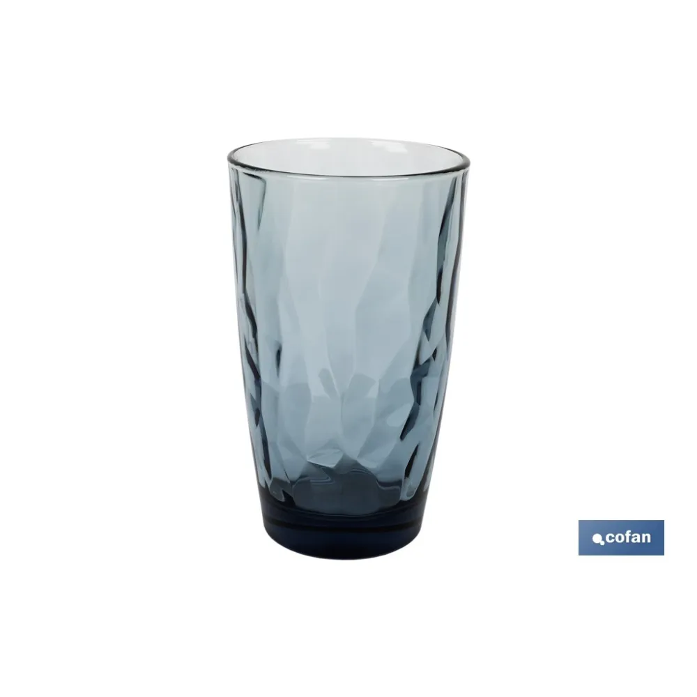 PACK 6 VASOS ALTO VIDRIO 47 CL COLOR AZUL MODELO JADE (PACK: 1 UDS) - Almacén de Ferretería Acor