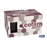 PACK 6 VASOS ALTO VIDRIO 47 CL COLOR PURPURA MODELO JADE (PACK: 1 UDS) - Almacén de Ferretería Acor