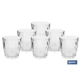PACK 6 VASOS DE AGUA VIDRIO 30.5 CL MODELO JADE (PACK: 1 UDS) - Almacén de Ferretería Acor