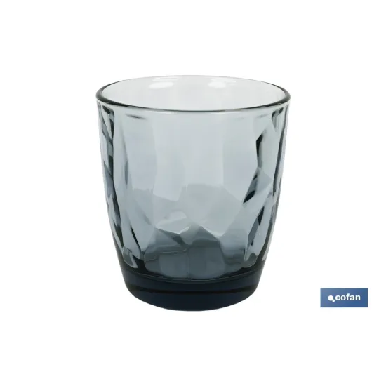 PACK 6 VASOS DE AGUA VIDRIO 30,5 CL COLOR AZUL MODELO JADE (PACK: 1 UDS) - Almacén de Ferretería Acor
