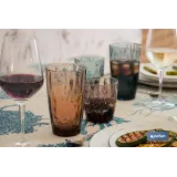 PACK 6 VASOS DE AGUA VIDRIO 30,5 CL COLOR AZUL MODELO JADE (PACK: 1 UDS) - Almacén de Ferretería Acor
