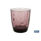 PACK 6 VASOS DE AGUA VIDRIO 30,5 CL COLOR PURPURA MODELO JADE (PACK: 1 UDS) - Almacén de Ferretería Acor
