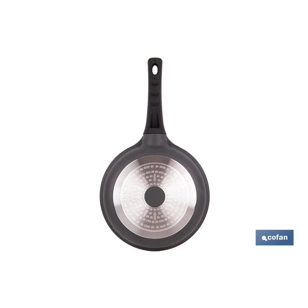 SARTÉN DE INDUCCIÓN DE ALUMINIO FORJADO Ø24 CM ANZIO (PACK: 1 UDS) - Almacén de Ferretería Acor