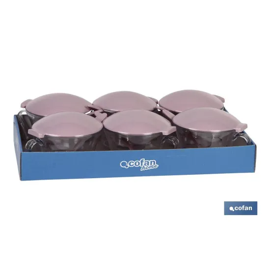 AZUCARERO 120ml MODELO ALBAHACA ROSA PALO 15X11.5X9cm (PACK: 6 UDS) - Almacén de Ferretería Acor