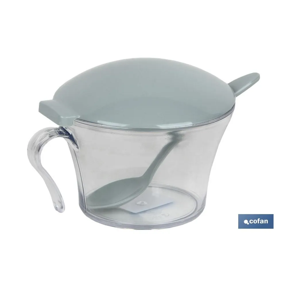AZUCARERO 120ml MODELO ALBAHACA COLOR VERDE AGUA 15X11.5X9cm venta unitaria (PACK: 1 UDS) - Almacén de Ferretería Acor