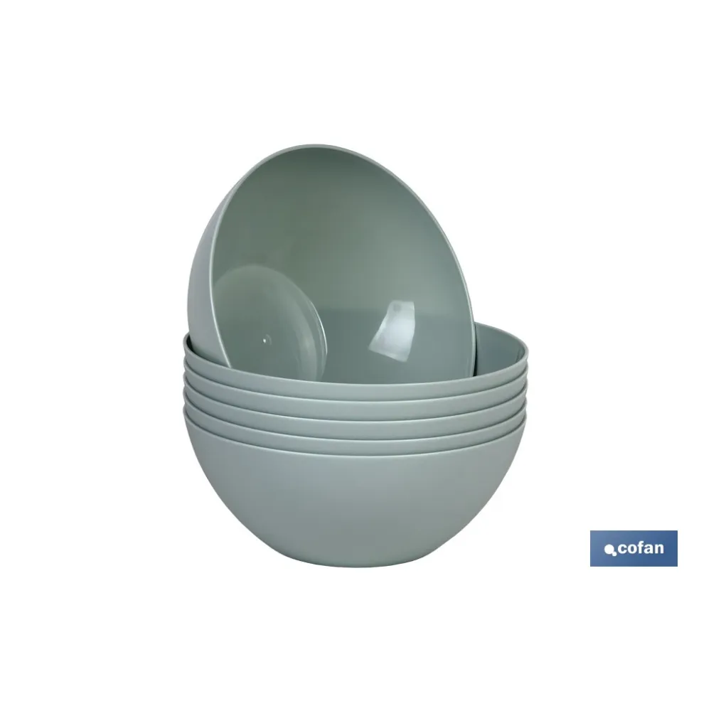 BOL MODELO ALBAHACA 300ML VERDE AGUA 12X5cm (PACK: 6 UDS) - Almacén de Ferretería Acor