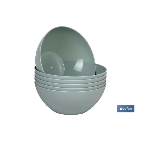 BOL MODELO ALBAHACA 950ML VERDE AGUA 17X7cm (PACK: 6 UDS) - Almacén de Ferretería Acor
