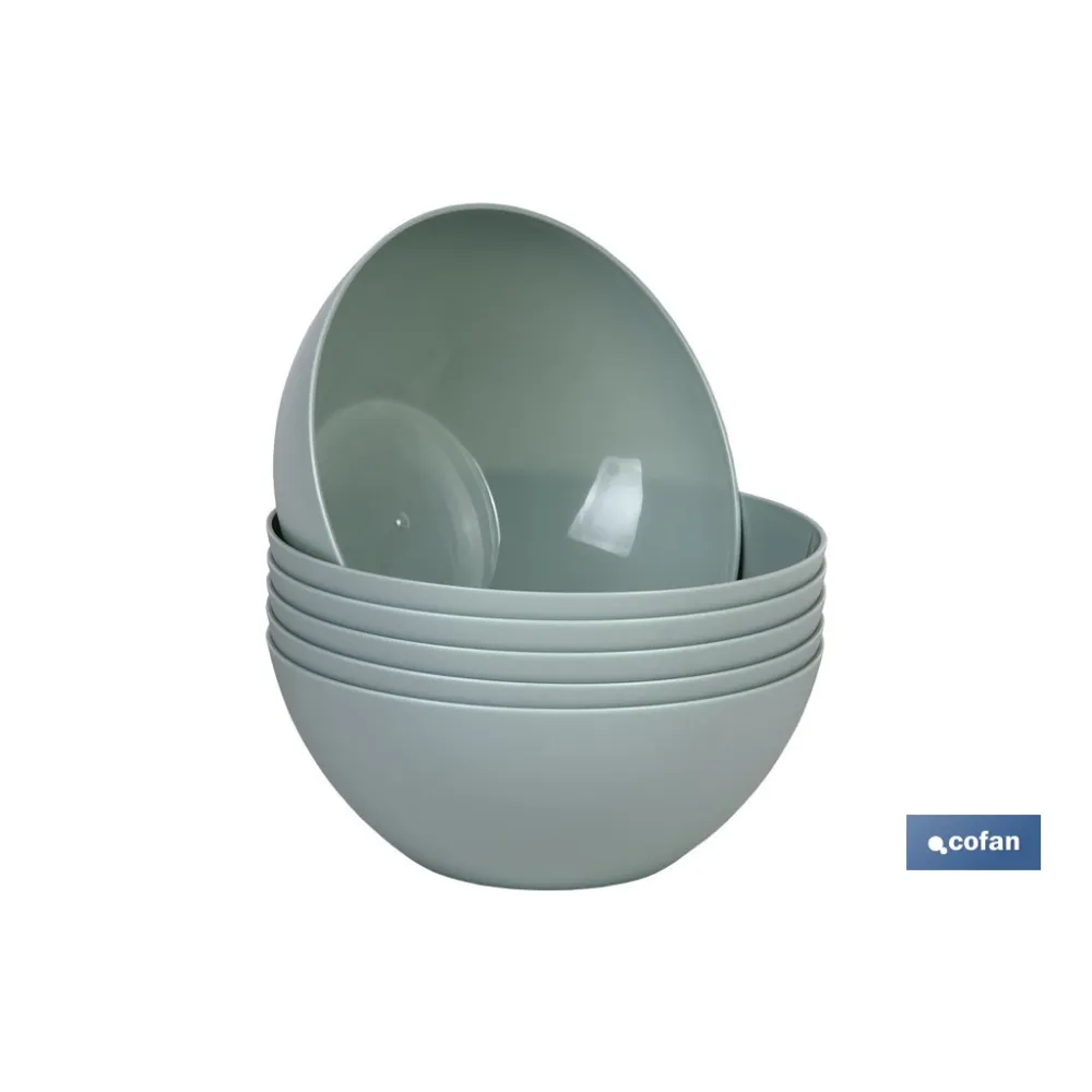 BOL MODELO ALBAHACA 950ML VERDE AGUA 17X7cm (PACK: 6 UDS) - Almacén de Ferretería Acor