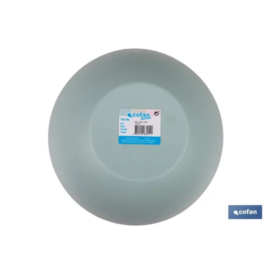 BOL MODELO ALBAHACA 950ML VERDE AGUA 17X7cm (PACK: 6 UDS) - Almacén de Ferretería Acor