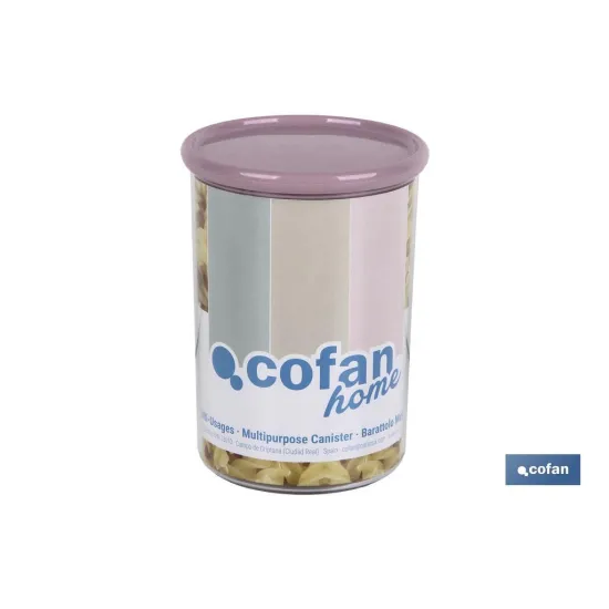 BOTE MULTIUSOS MODELO ALBAHACA ROSA PALO 1L 11X15cm venta unitaria (PACK: 1 UDS) - Almacén de Ferretería Acor