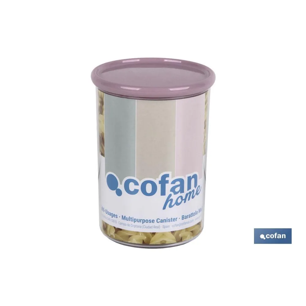 BOTE MULTIUSOS MODELO ALBAHACA ROSA PALO 1L 11X15cm venta unitaria (PACK: 1 UDS) - Almacén de Ferretería Acor