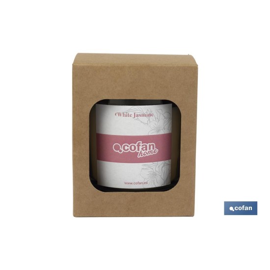 VELA AROMATICA DE CERA VEGETAL WHITE JASMINE 125 G