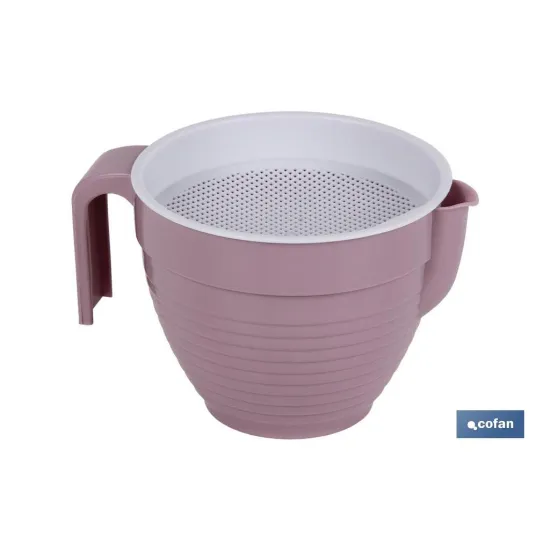 GRASERA COLADOR 500ml MODELO ALBAHACA ROSA PALO 16.5X12X10cm venta unitaria (PACK: 1 UDS) - Almacén de Ferretería Acor