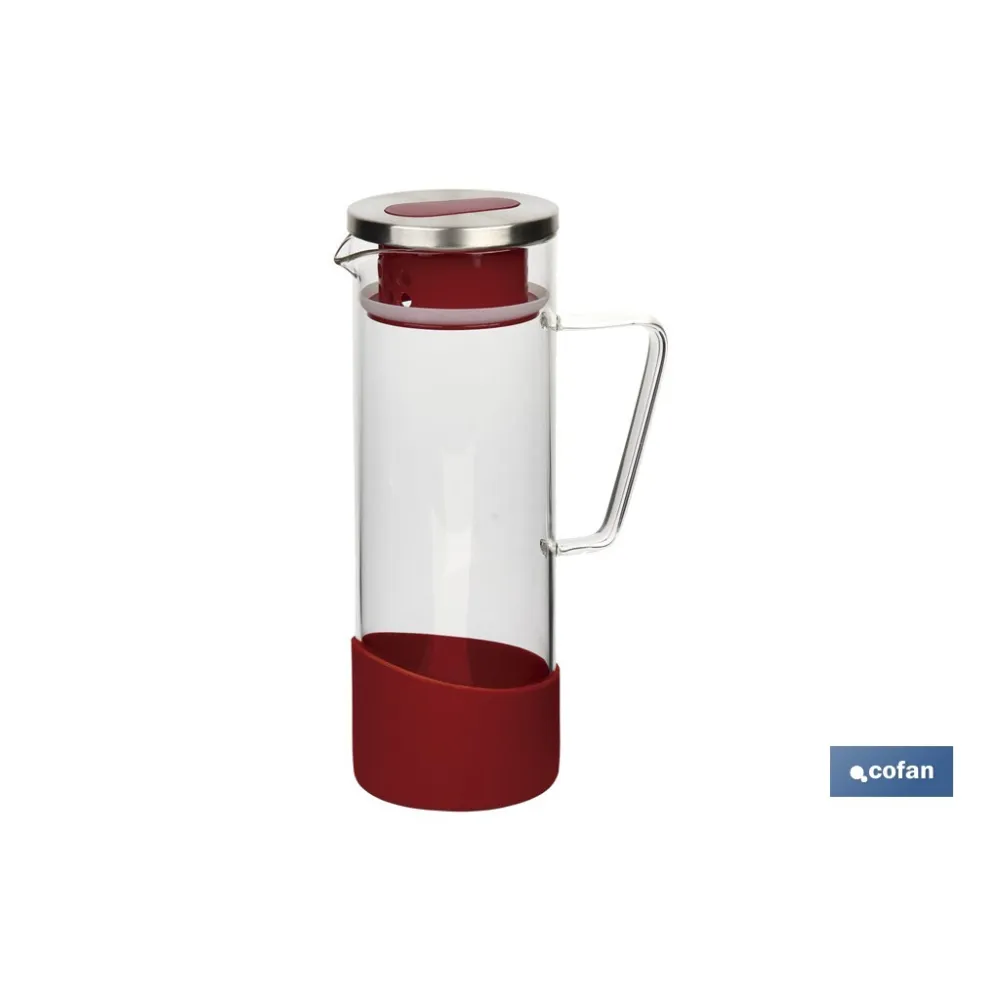 JARRA BOROSILICATO  ROJO 1300 ml (PACK: 1 UDS) - Almacén de Ferretería Acor