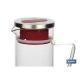 JARRA BOROSILICATO  ROJO 1300 ml (PACK: 1 UDS) - Almacén de Ferretería Acor