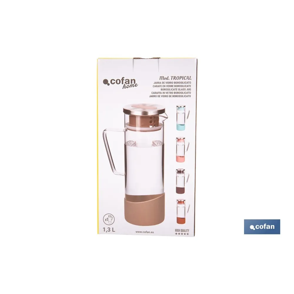JARRA BOROSILICATO  AZUL 1300 ml (PACK: 1 UDS) - Almacén de Ferretería Acor