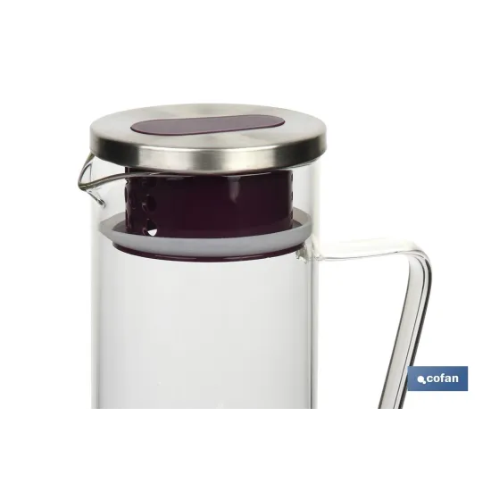 JARRA BOROSILICATO  VIOLETA 1300 ml (PACK: 1 UDS) - Almacén de Ferretería Acor