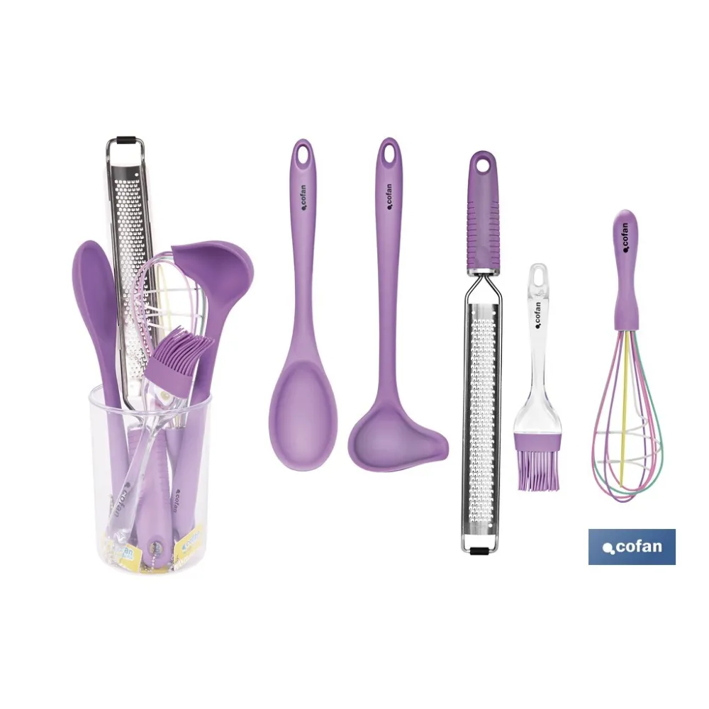 SET DE 6  UTENSILIOS DE REPOSTERÍA GAMA VERGINI (PACK: 1 UDS) - Almacén de Ferretería Acor