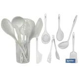 SET DE 7 UTENSILIOS DE COCINA GAMA BACH (PACK: 1 UDS) - Almacén de Ferretería Acor