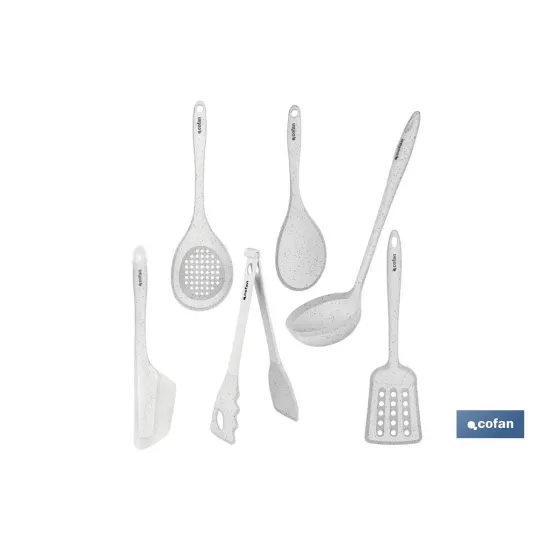 SET DE 7 UTENSILIOS DE COCINA GAMA BACH (PACK: 1 UDS) - Almacén de Ferretería Acor