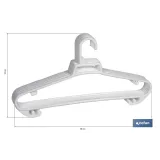 PACK DE 6 PERCHAS BLANCAS  38 X18 CM (PACK: 1 UDS) - Almacén de Ferretería Acor