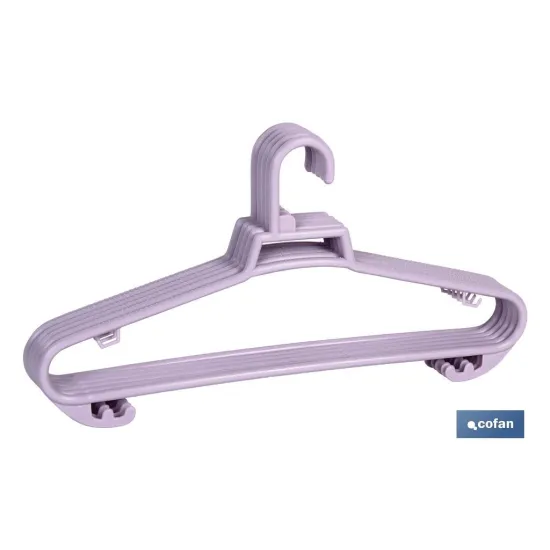 PACK DE 6 PERCHAS ROSA CLARA 38 X18 CM (PACK: 1 UDS) - Almacén de Ferretería Acor