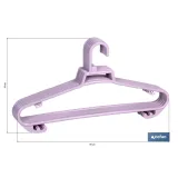 PACK DE 6 PERCHAS ROSA CLARA 38 X18 CM (PACK: 1 UDS) - Almacén de Ferretería Acor