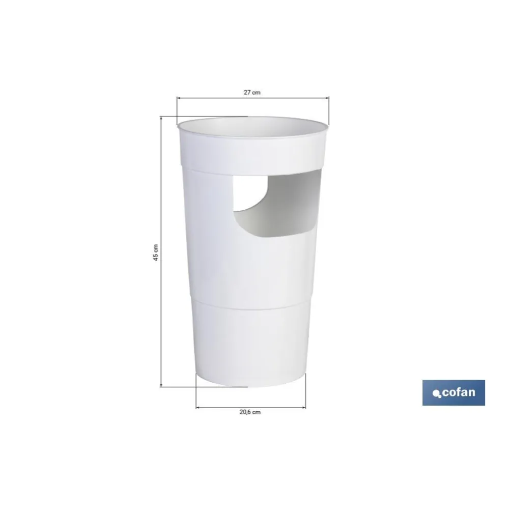 PARAGÜERO  BLANCO  POLIPROPILENO 27 X 20.6 X 45 X CM venta unitaria (PACK: 1 UDS) - Almacén de Ferretería Acor