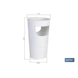 PARAGÜERO  BLANCO  POLIPROPILENO 27 X 20.6 X 45 X CM venta unitaria (PACK: 1 UDS) - Almacén de Ferretería Acor