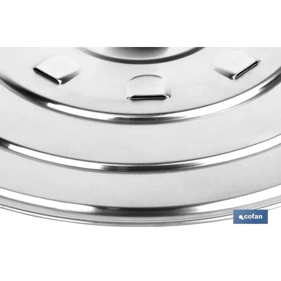 TAPA C/DESVAPO ALUMINIO 24cm (PACK: 12 UDS) - Almacén de Ferretería Acor