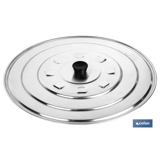 TAPA C/DESVAPO  ALUMINIO 32 cm (PACK: 12 UDS) - Almacén de Ferretería Acor