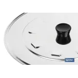 TAPA C/DESVAPO  ACERO INOX 32 cm (PACK: 12 UDS) - Almacén de Ferretería Acor