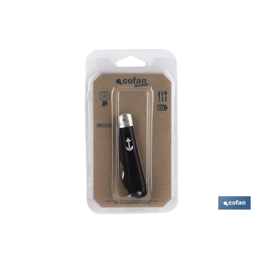 NAVAJA MARINERA CON 8 CM.HOJA PUNTA ESPADA (PACK: 1 UDS) - Almacén de Ferretería Acor
