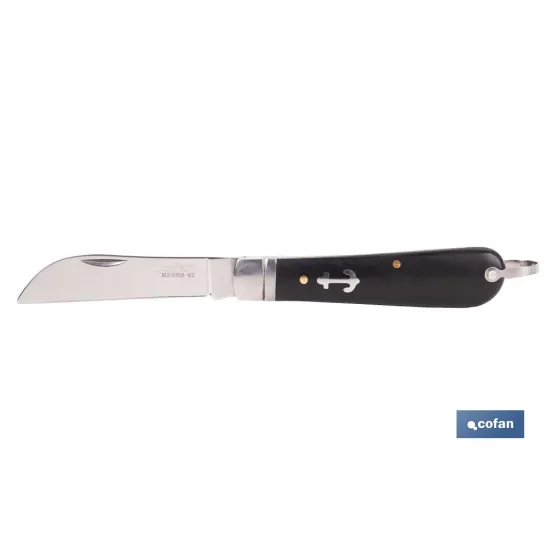 NAVAJA MARINERA DE 8 CM. DE HOJA PICO LORO (PACK: 1 UDS) - Almacén de Ferretería Acor