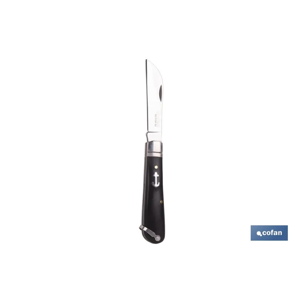NAVAJA MARINERA DE 8 CM. DE HOJA PICO LORO (PACK: 1 UDS) - Almacén de Ferretería Acor
