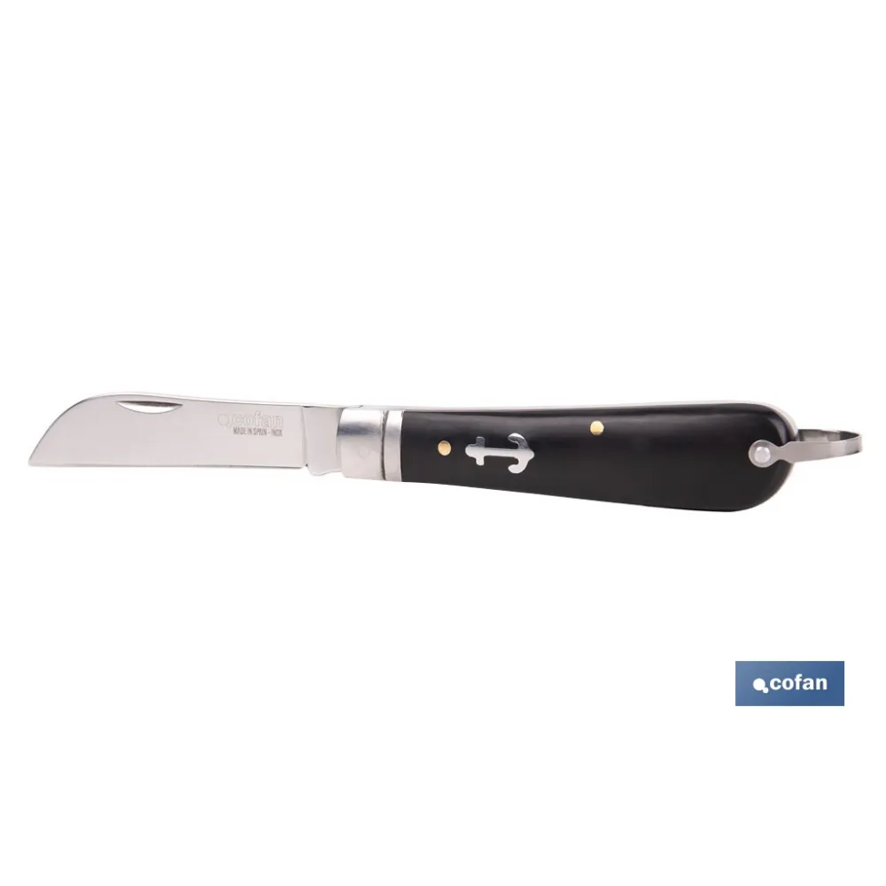 NAVAJA MARINERA DE 8 CM. DE HOJA PICO LORO (PACK: 1 UDS) - Almacén de Ferretería Acor