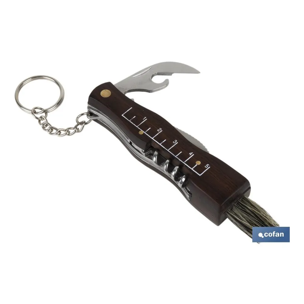 NAVAJA RECOLECCIÓN SETAS 9x2cm CON SACACORCHOS (PACK: 1 UDS) - Almacén de Ferretería Acor