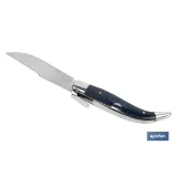 NAVAJA CLÁSICA DE TEJA CON 8 CM. DE HOJA COLOR AZUL (PACK: 1 UDS) - Almacén de Ferretería Acor