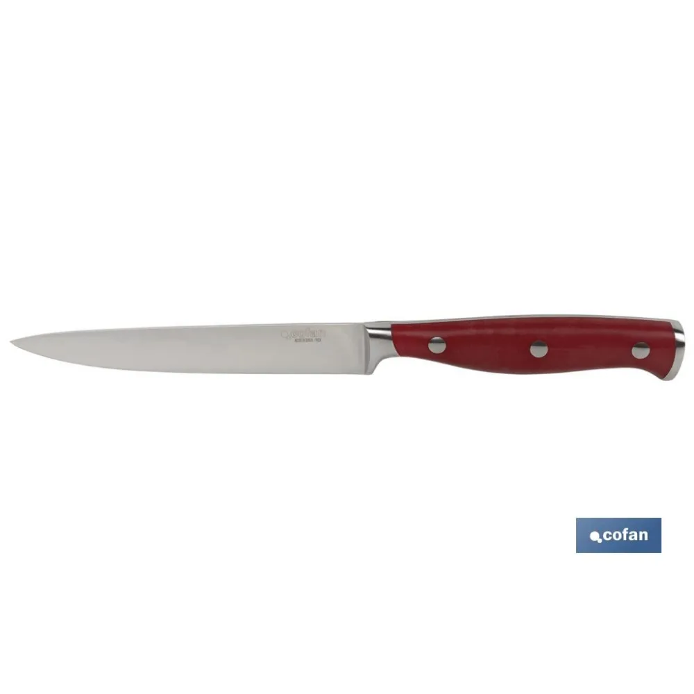 CUCHILLO VERDURAS  HOJA13cm MODELO AGUACEJO ROJO (PACK: 1 UDS) - Almacén de Ferretería Acor