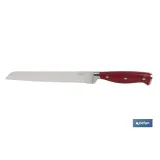 CUCHILLO PANERO HOJA 21cm MODELO AGUACEJO ROJO (PACK: 1 UDS) - Almacén de Ferretería Acor