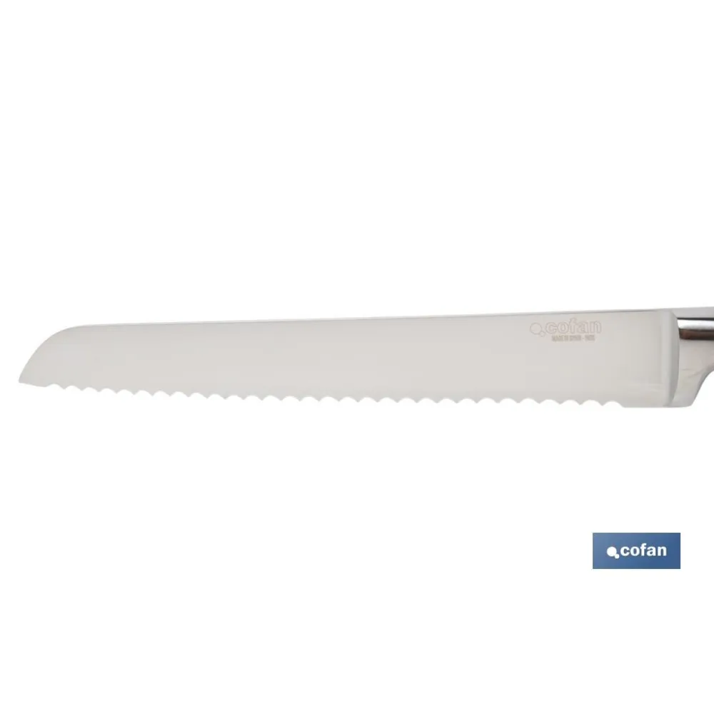 CUCHILLO PANERO HOJA 21cm MODELO AGUACEJO ROJO (PACK: 1 UDS) - Almacén de Ferretería Acor