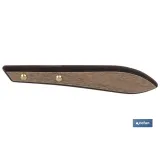 PACK 3 CUCHILLO CHULETERO MICRODENTADO HOJA 10cm  MODELO GULASH COLOR NOGAL (PACK: 1 UDS) - Almacén de Ferretería Acor