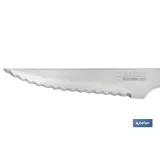 PACK 3 CUCHILLO CHULETERO MICRODENTADO HOJA 10cm  MODELO GULASH COLOR NOGAL (PACK: 1 UDS) - Almacén de Ferretería Acor