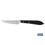 PACK 3 CUCHILLO CHULETERO MICRODENTADO HOJA 10cm  MODELO GULASH NEGRO (PACK: 1 UDS) - Almacén de Ferretería Acor