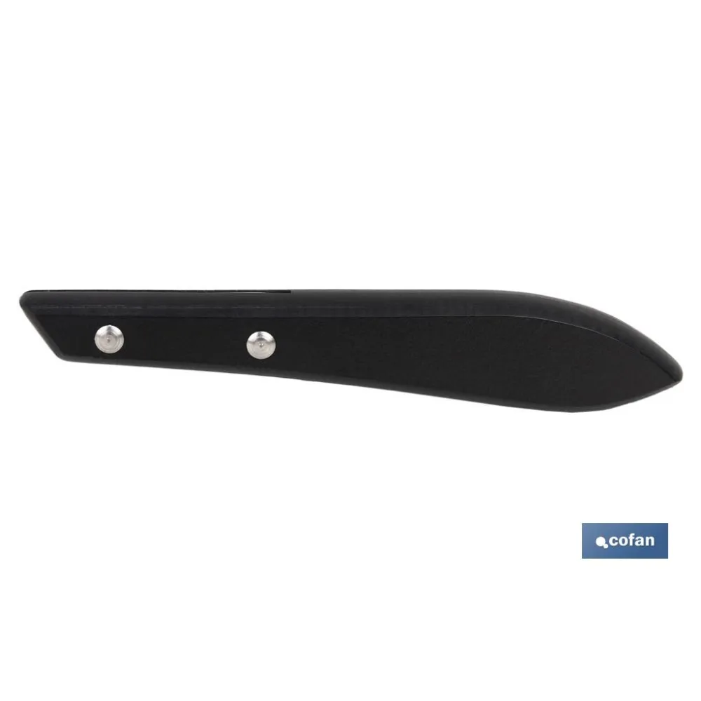 PACK 3 CUCHILLO CHULETERO MICRODENTADO HOJA 10cm  MODELO GULASH NEGRO (PACK: 1 UDS) - Almacén de Ferretería Acor