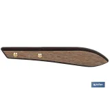 PACK 3 CUCHILLO DE MESA CON FILO HOJA 10cm  MODELO GULASH COLOR NOGAL (PACK: 1 UDS) - Almacén de Ferretería Acor